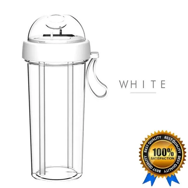 Double Sippy Twin Drink Cup Creative Water Bottle
