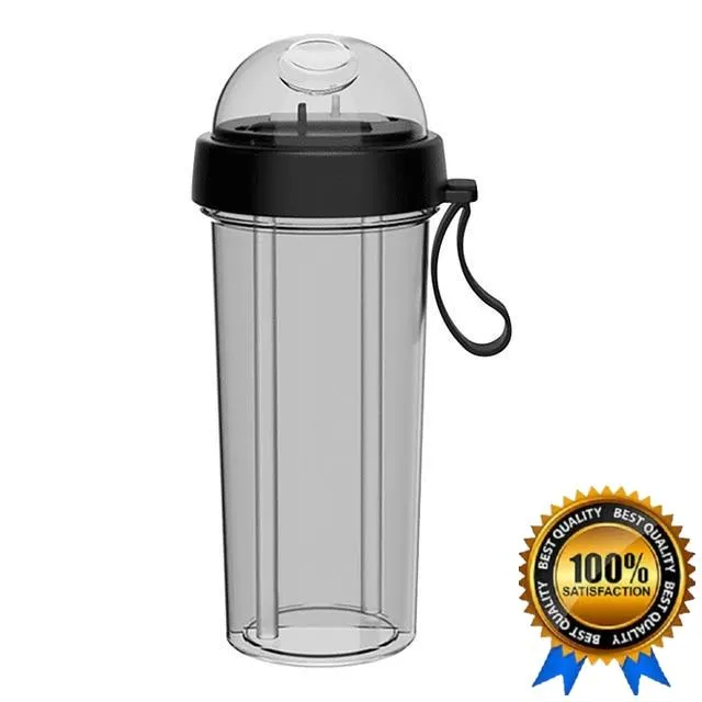 Double Sippy Twin Drink Cup Creative Water Bottle