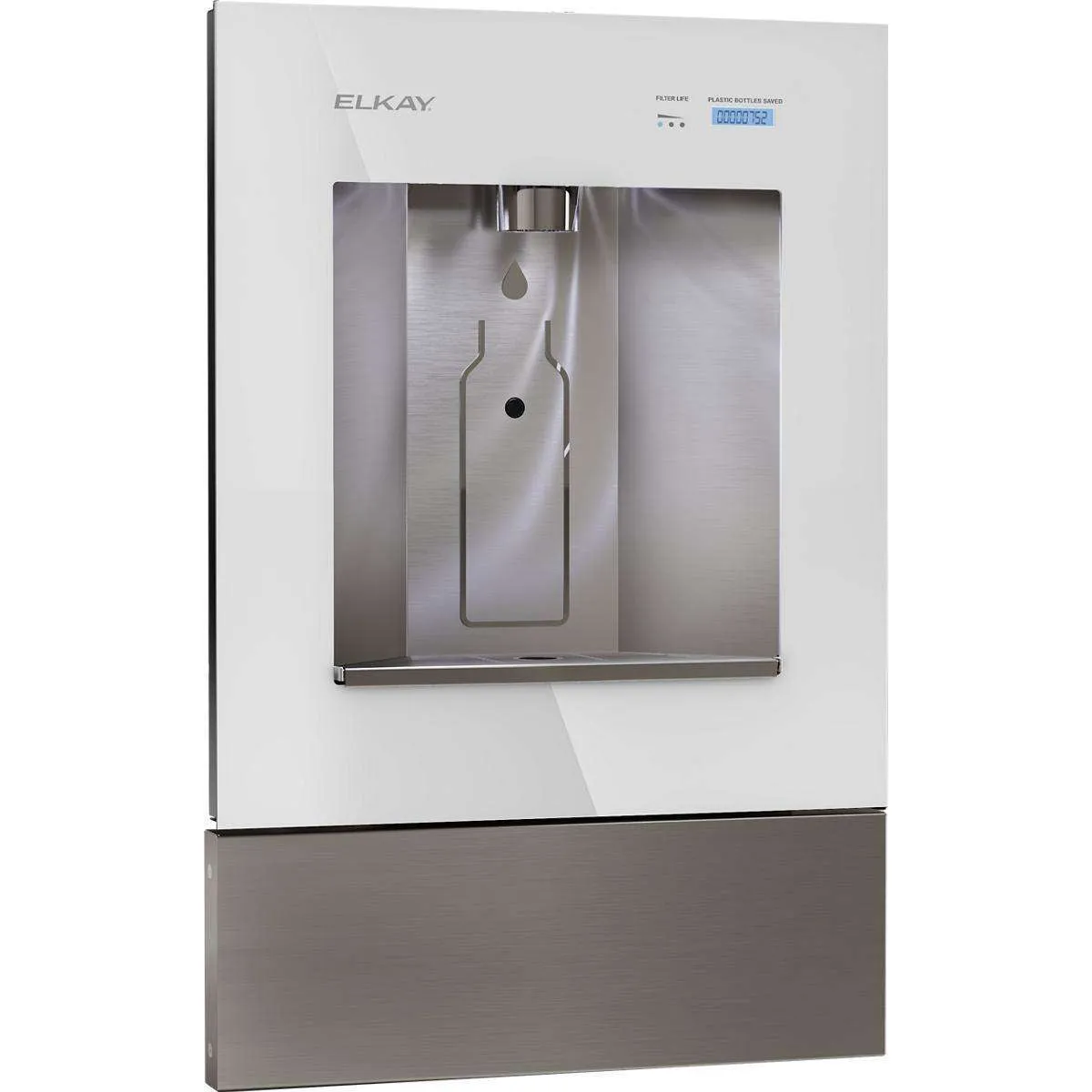 Elkay ezH2O Liv Built-in Filtered Water Dispenser, Non-refrigerated, Aspen White LBWD00WHC