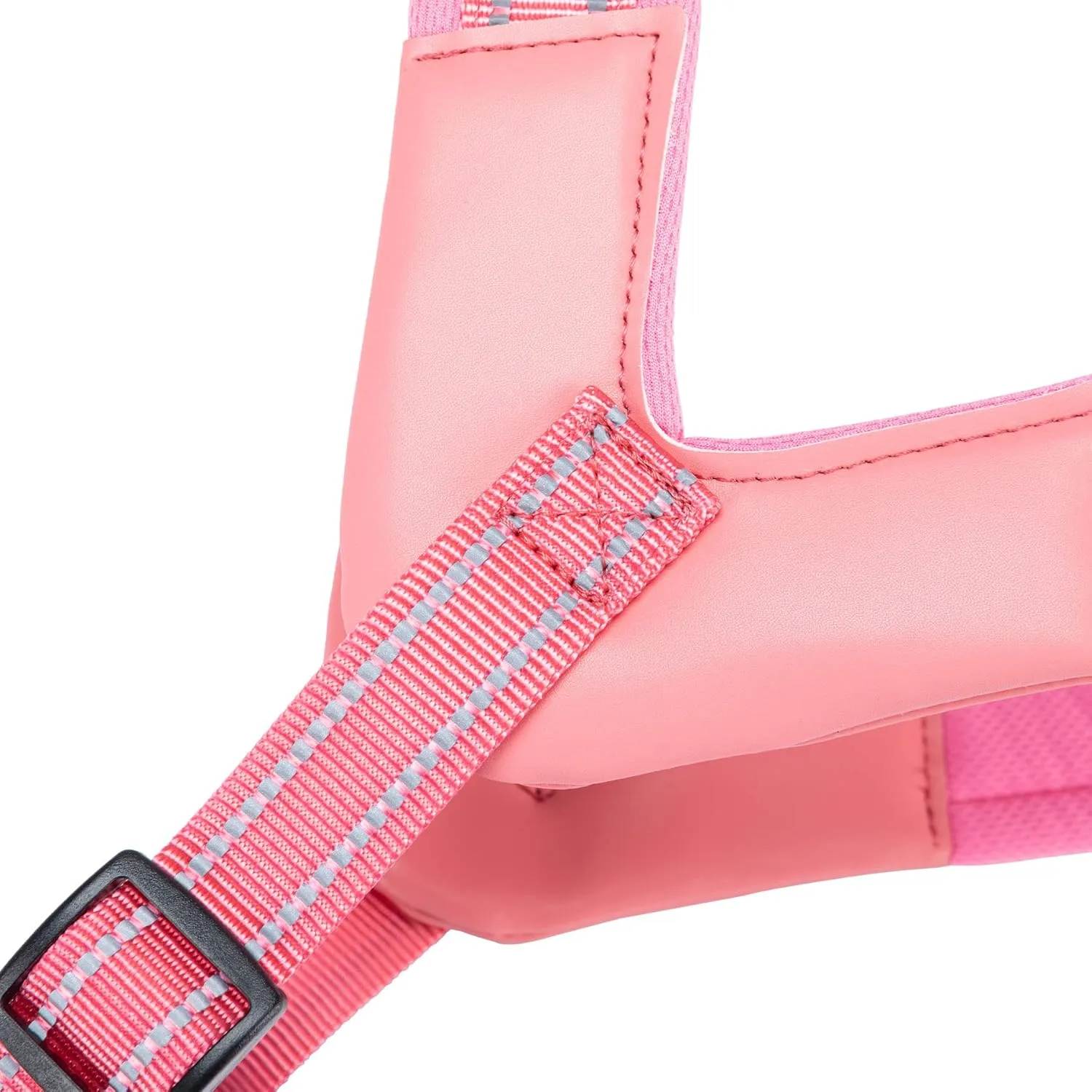 EXCELLENT ELITE SPANKER No Pull Dog Harness Step-in Adjustable Reflective Vest Soft Padded Easy Pet Chest Strap with Leash Clips for Small Medium Large Dogs Walking Training(Pink-L)