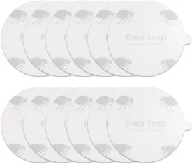 Flea Trap Refills, Flea Sticky Traps Refill Light Trap Discs Replacement Boards (12 PCS)