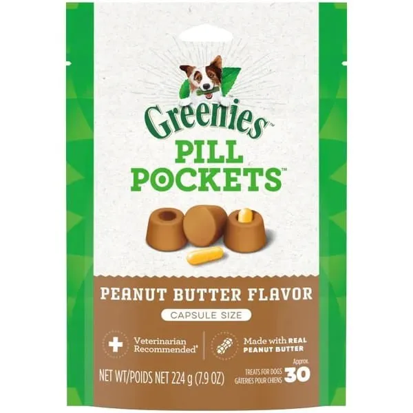 Greenies Pill Pockets for Capsules, 30 Count