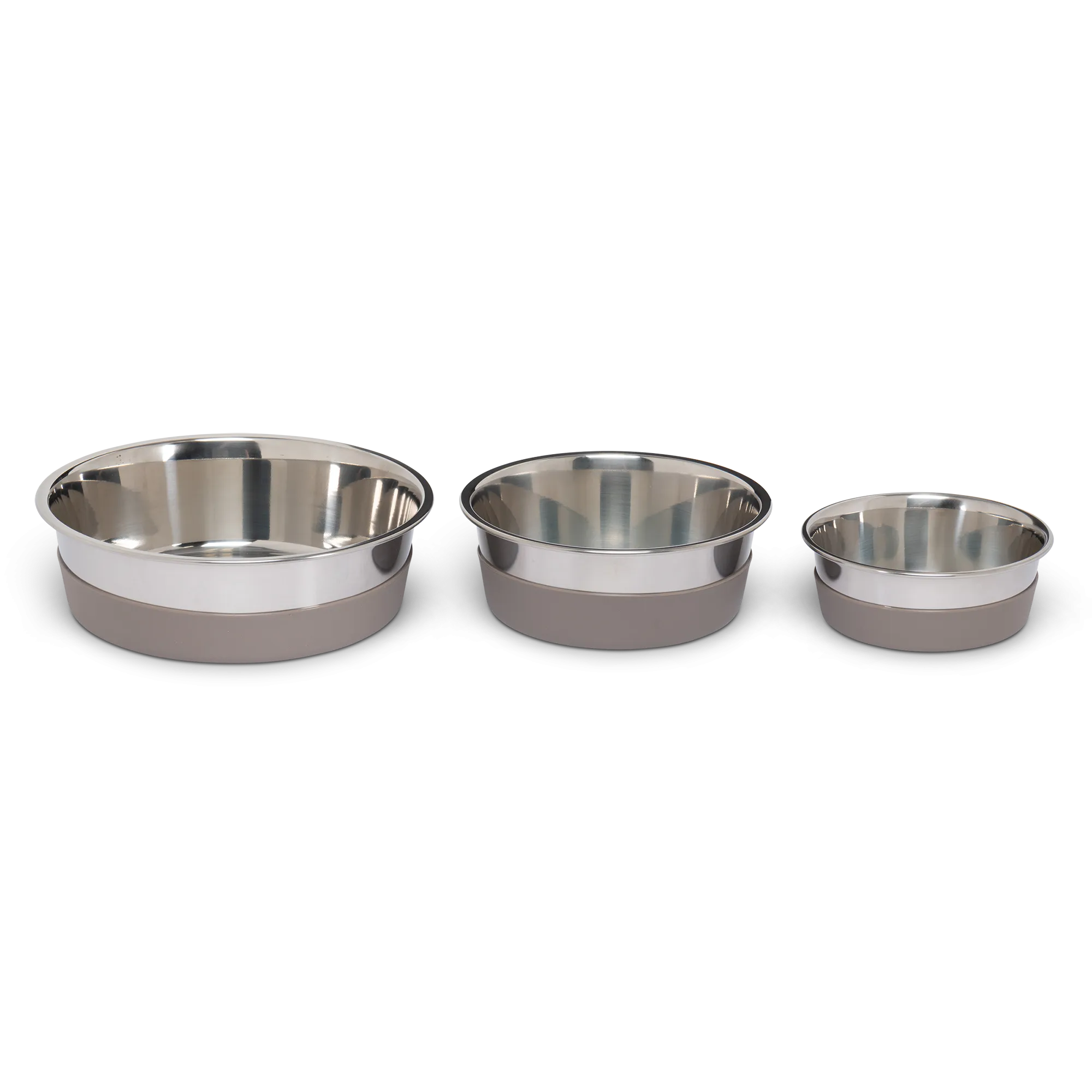 Heavy Gauge Stainless Steel Dog Bowl with Non-Slip Removable Silicone Base, Large, 4.5 Cups