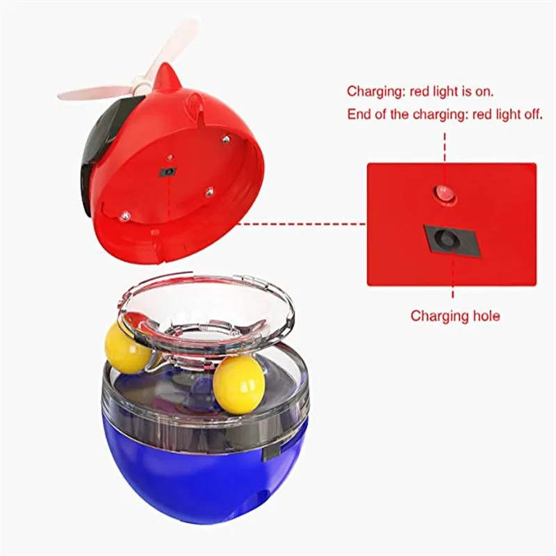 Infrared Electric Cat Teasing Carousel Ball Automatic Interactive Infrared Cat Food Dispenser