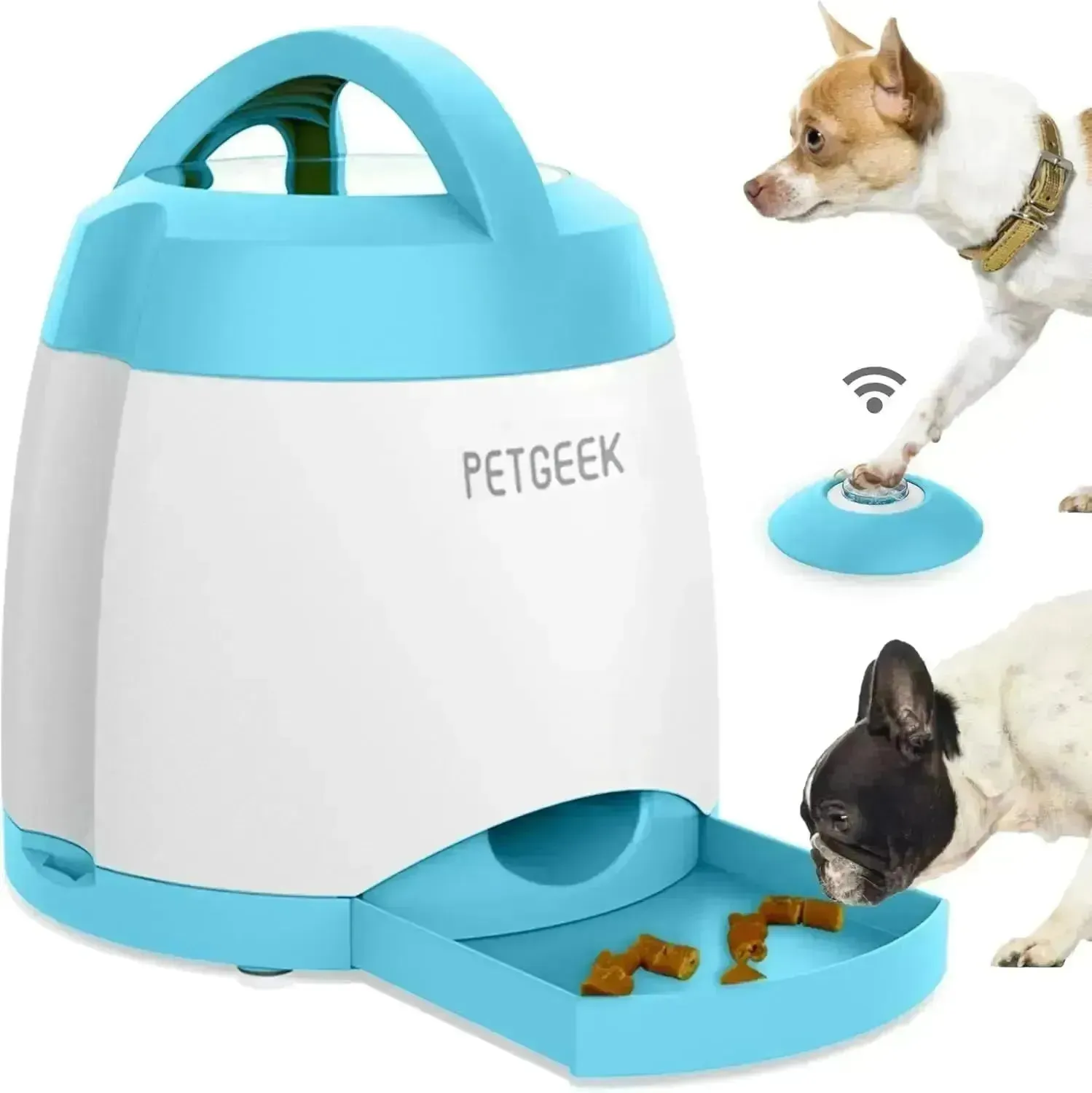 Interactive Automatic Dog Treat Dispenser - Puzzle Feeder Toy