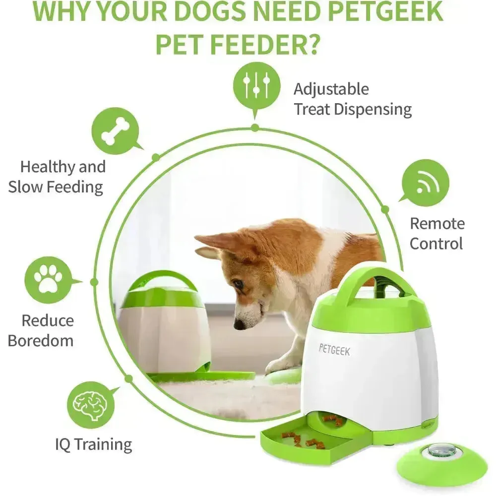 Interactive Automatic Dog Treat Dispenser - Puzzle Feeder Toy