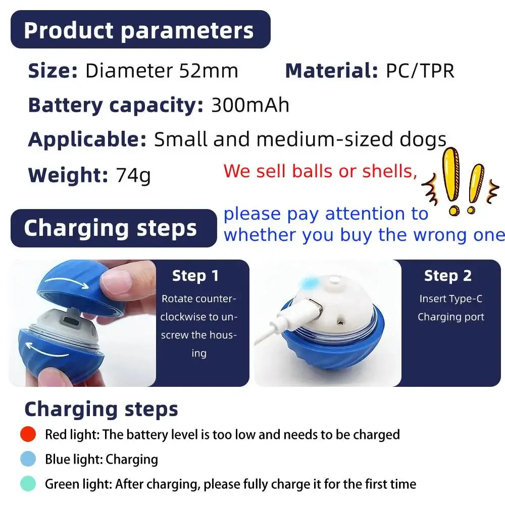 Interactive Smart Dog Toy Ball & Shell