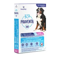 K9 Praventa 360 Flea & Tick Treatment - Extra Large Dogs over 25 kg - 6 Tubes