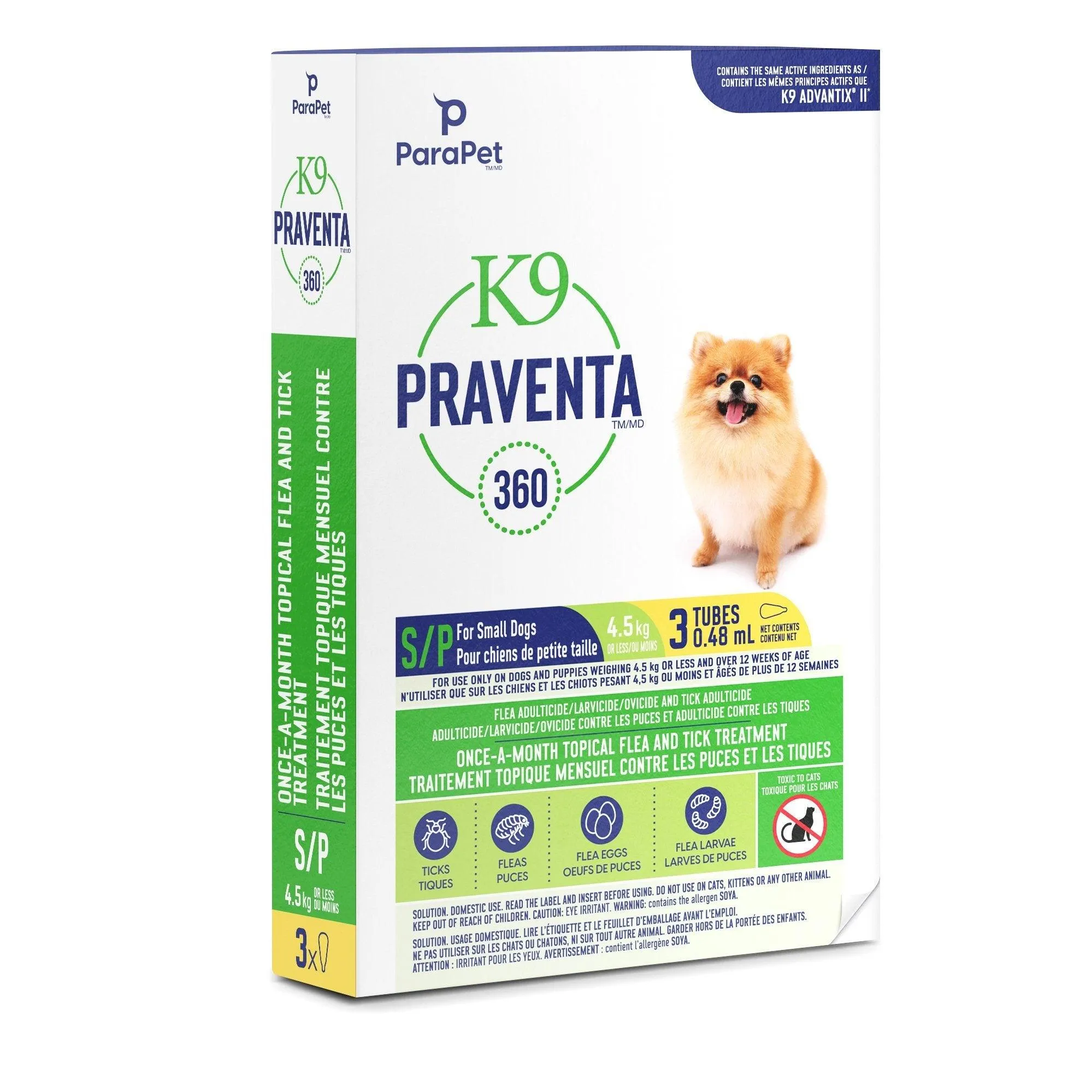 K9 Praventa 360 Small Dogs 4.5 Kg & Under