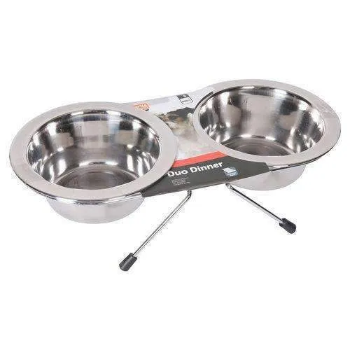 Karlie Flamingo Dog Duo Diner Bowl - 2*800ml