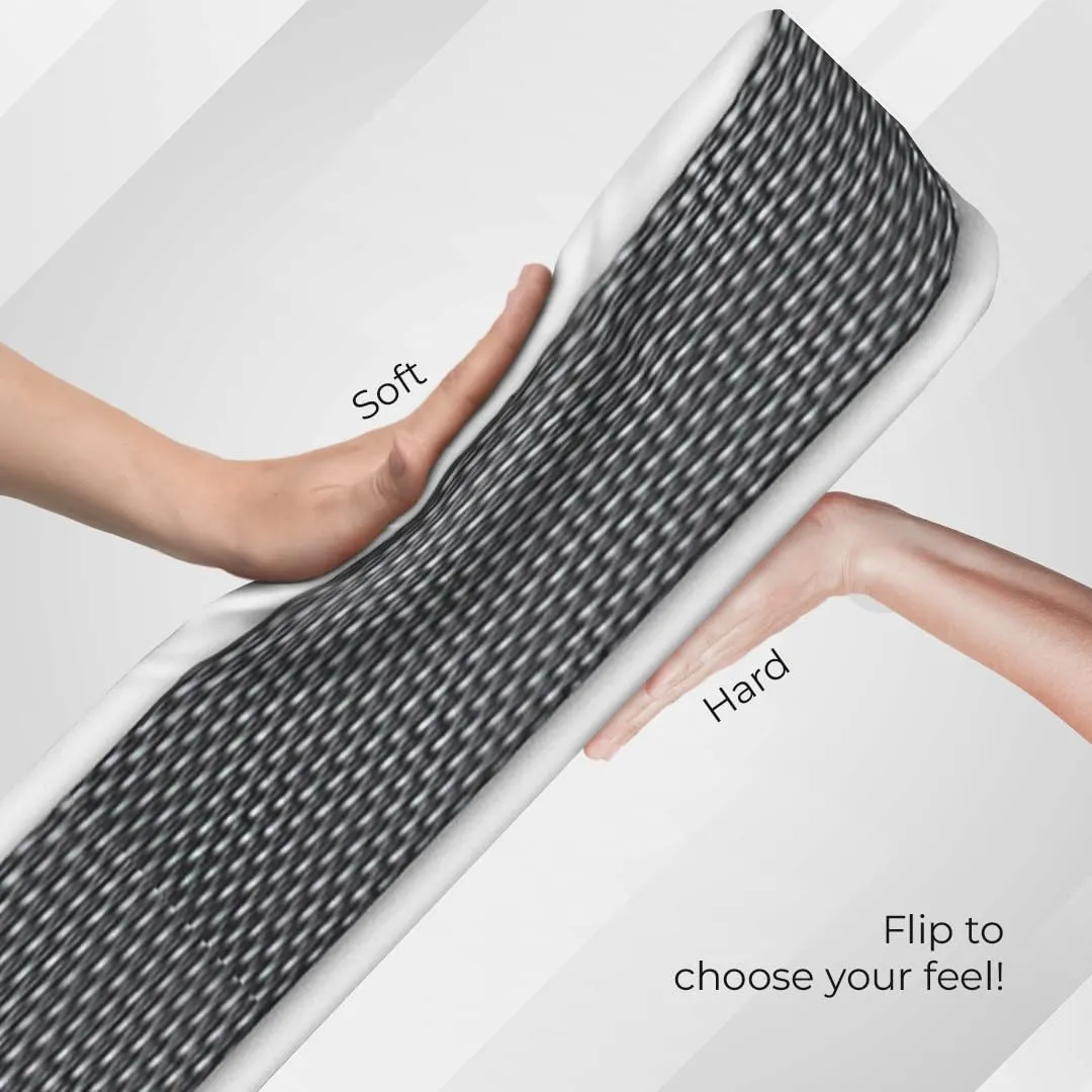 Kurl-On HR Foam Mattress | Dual Roll Pack Mattress | 4-Inch King Size Bed Mattress, (78X72X4 Inches, Soft & Firm Support), Reversible Soft & Firm Sides Mattress