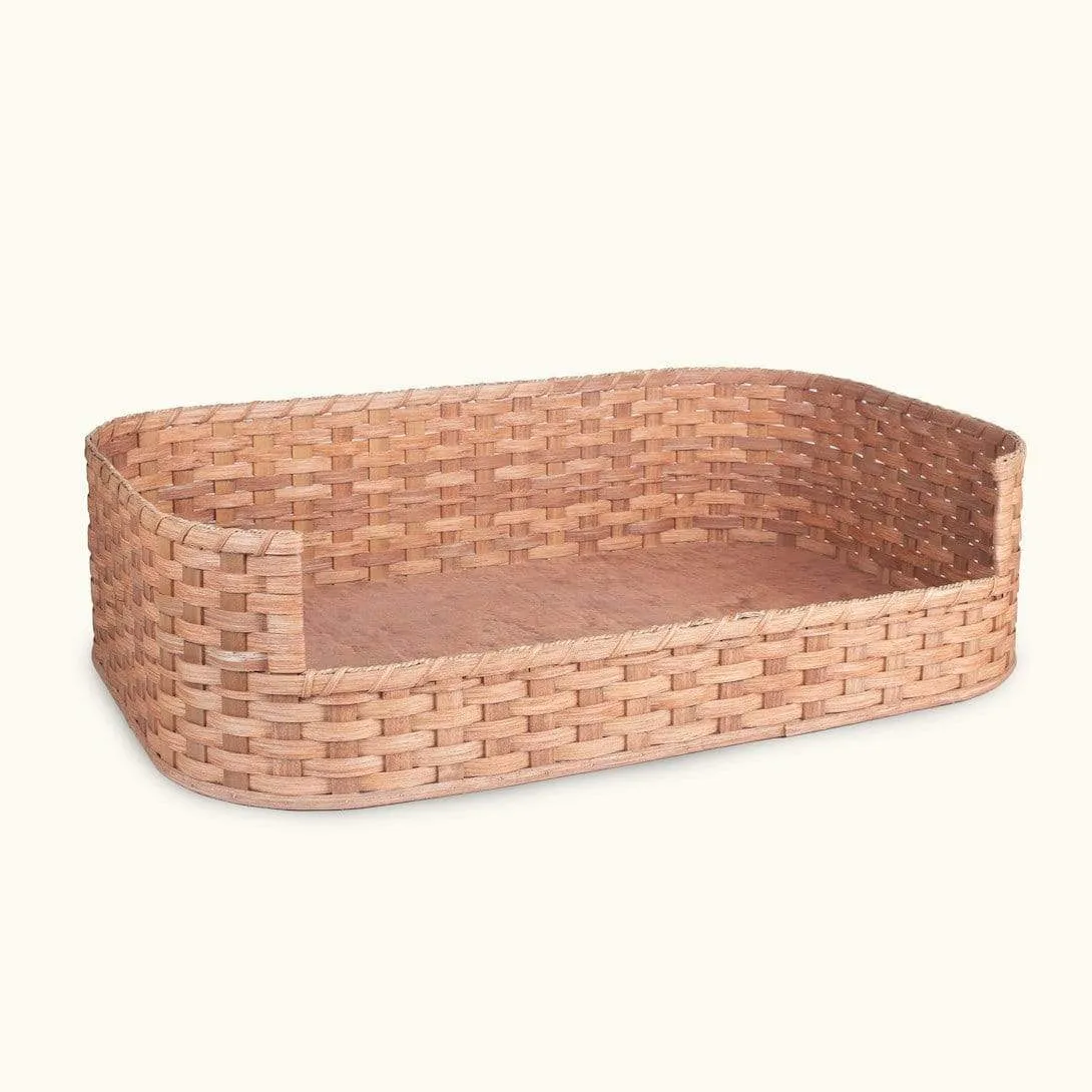 Large Wicker Dog Bed | Amish Woven Pet Bed Basket