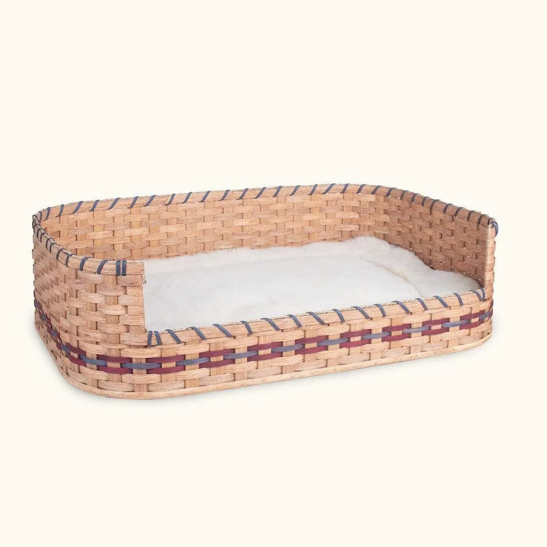 Large Wicker Dog Bed | Amish Woven Pet Bed Basket