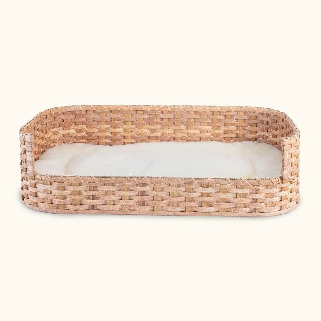 Large Wicker Dog Bed | Amish Woven Pet Bed Basket