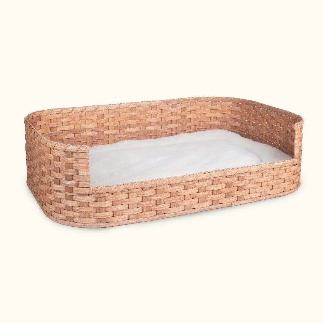 Large Wicker Dog Bed | Amish Woven Pet Bed Basket