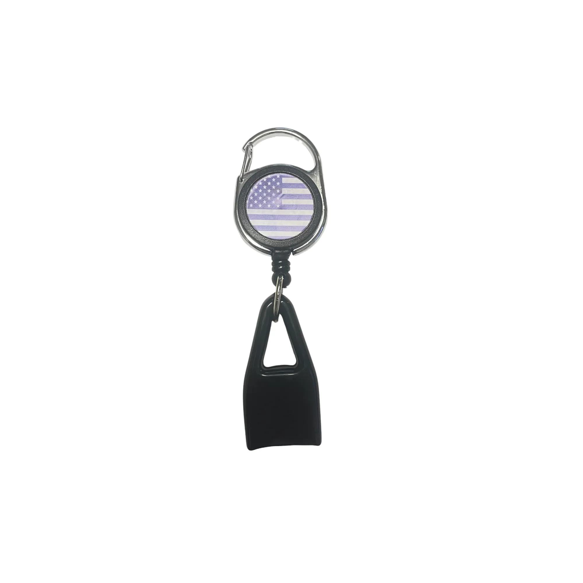Lighter Leash Retractable Lighter Holder Back the Blue Flag Standard Size(1)