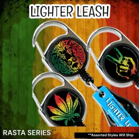 Lighter Leash Retractable Lighter Holder -  Rasta Series - Standard Size