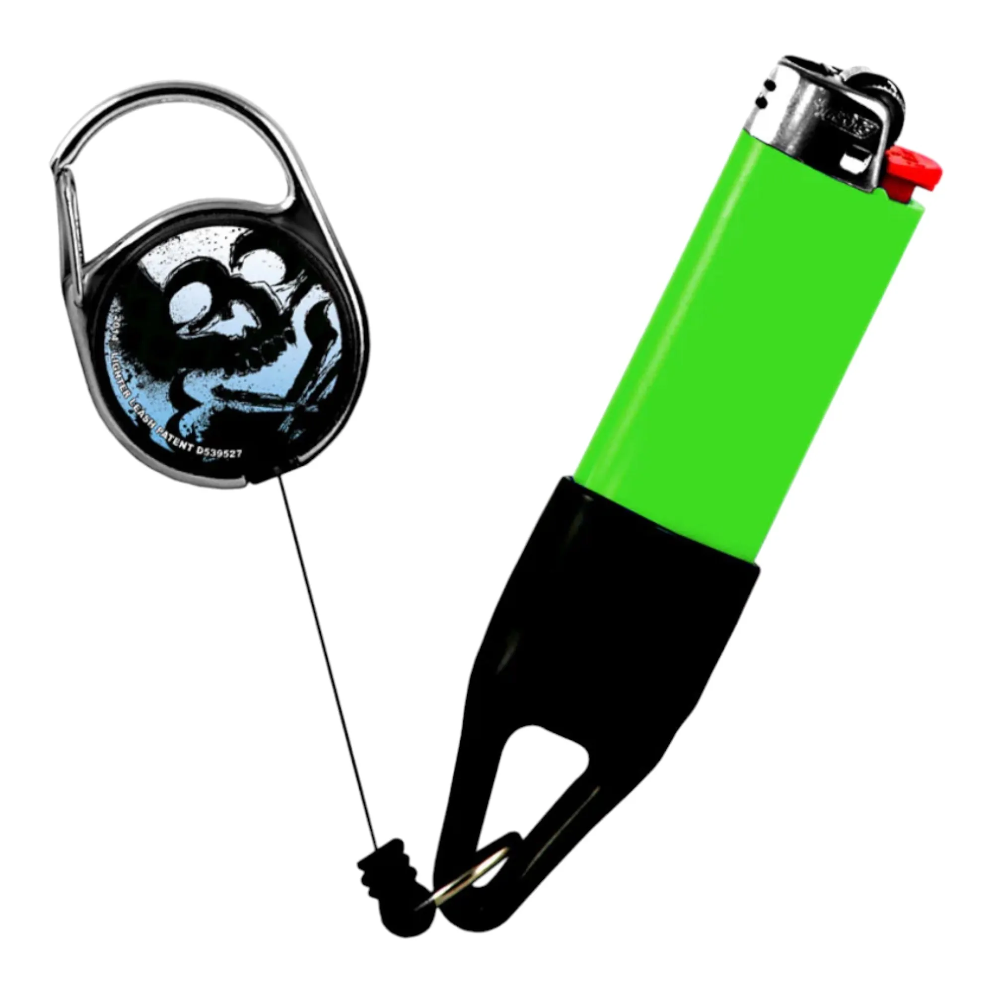 Lighter Leash Retractable Lighter Holder -Skull Series - Standard Size (1)