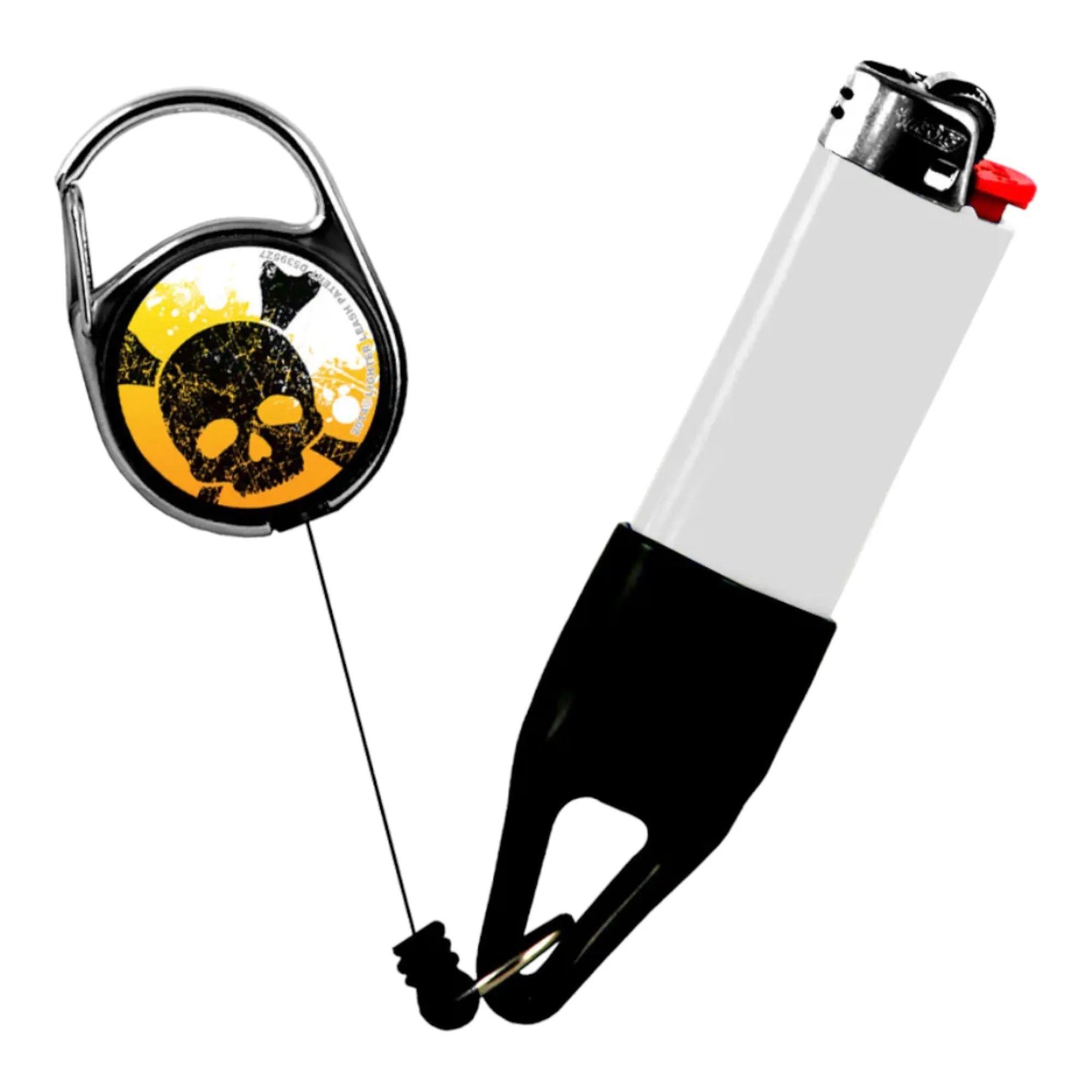 Lighter Leash Retractable Lighter Holder -Skull Series - Standard Size (1)