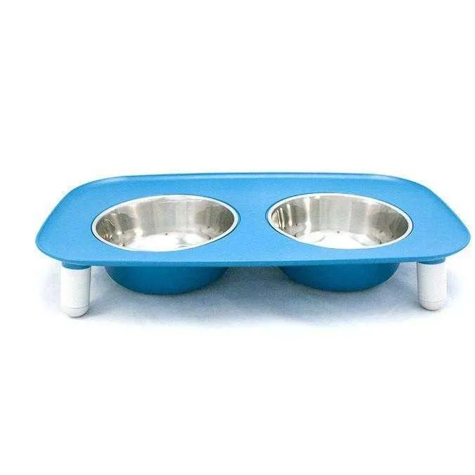 Messy Mutts Elevated Double Feeder Stainless Steel Bowls