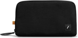 Native Union Stow Lite Organizer W.F.A Tech Organizer  Minimalist Travel Pouch Made of Recycled Materials for Everyday Accessory Storage & Protection  Stores Cables, Chargers & More (Black)