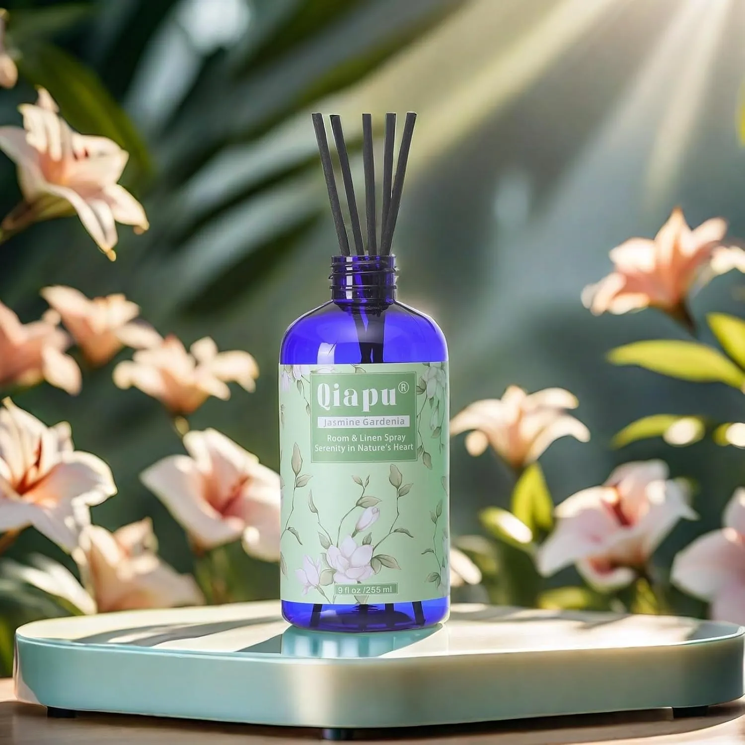 Natural Bedroom Linen Spray | Gardenia & Jasmine Scented Room Mist with Plant Extracts for Sheets, Pillows & Curtains  9oz