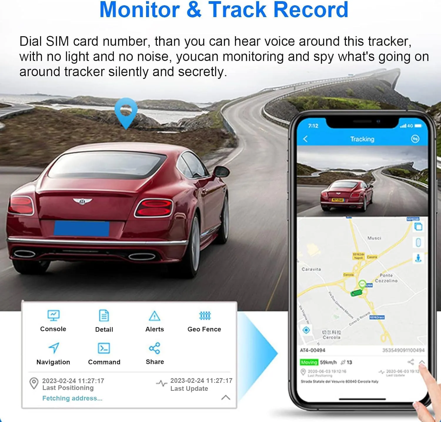 New GPS Tracker for Vehicles, Mini Portable Real Time Magnetic GPS Tracking Device, Full Global Coverage Location Tracker for Car, Kids, Dogs, Motorcycle. No Subscription Required