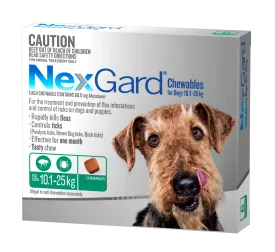 NexGard Chewables Dog - 10.1-25kg (6pk)