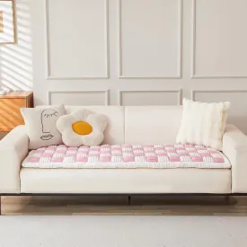 Non Slip Couch Cover for Dogs Washable, Pet Covers for Sofa 3 Cushion Couch Sofa Pet Friendly (Pink, 27.6" x 70.9")