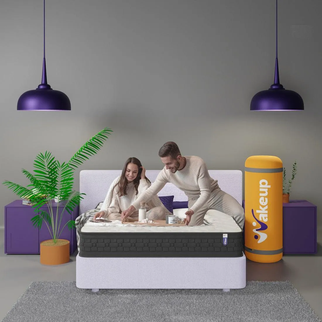 Orthopedic 8 inch Hybrid Memory Foam Pocket Spring Mattress