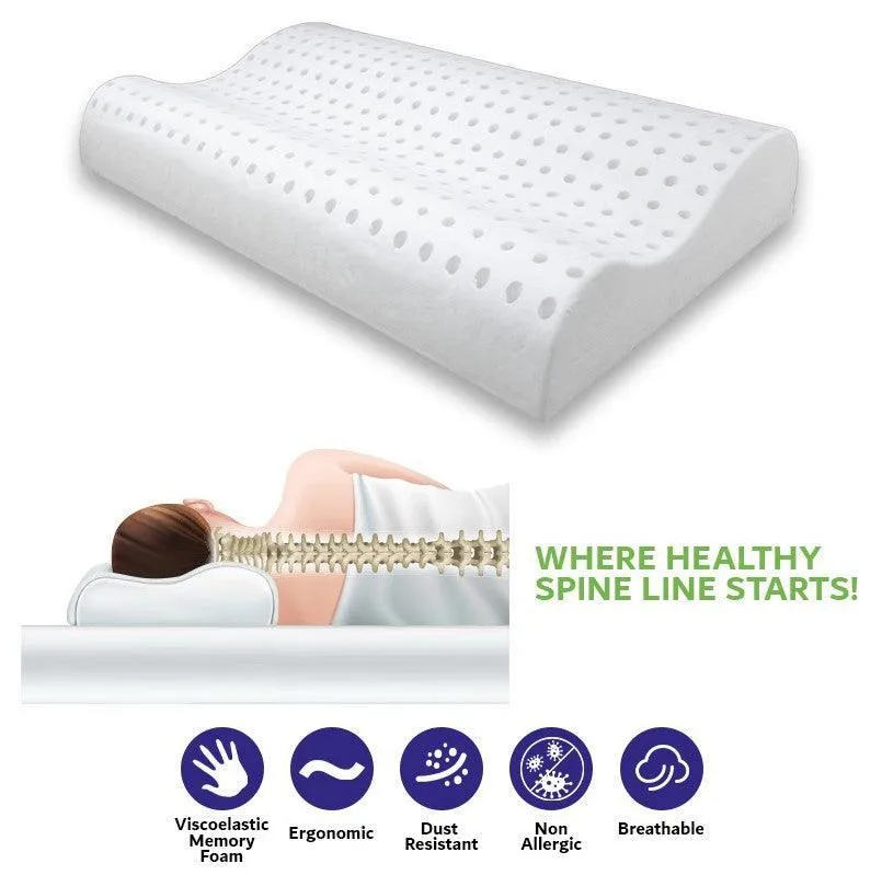 Orthopedic Memory Foam Pillow: Doppia Onda – BreathEasy