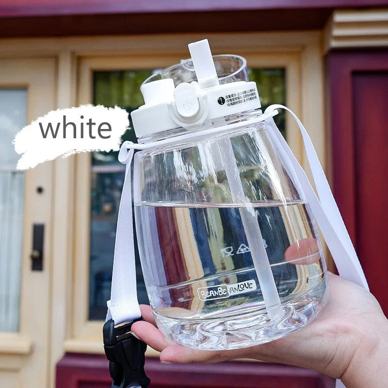 Outdoor Water Bottle With Straw 45oz (1300ml) Large Capacity