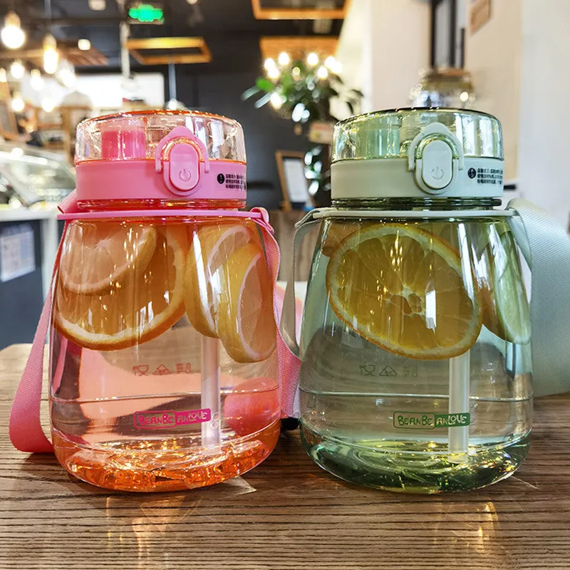 Outdoor Water Bottle With Straw 45oz (1300ml) Large Capacity
