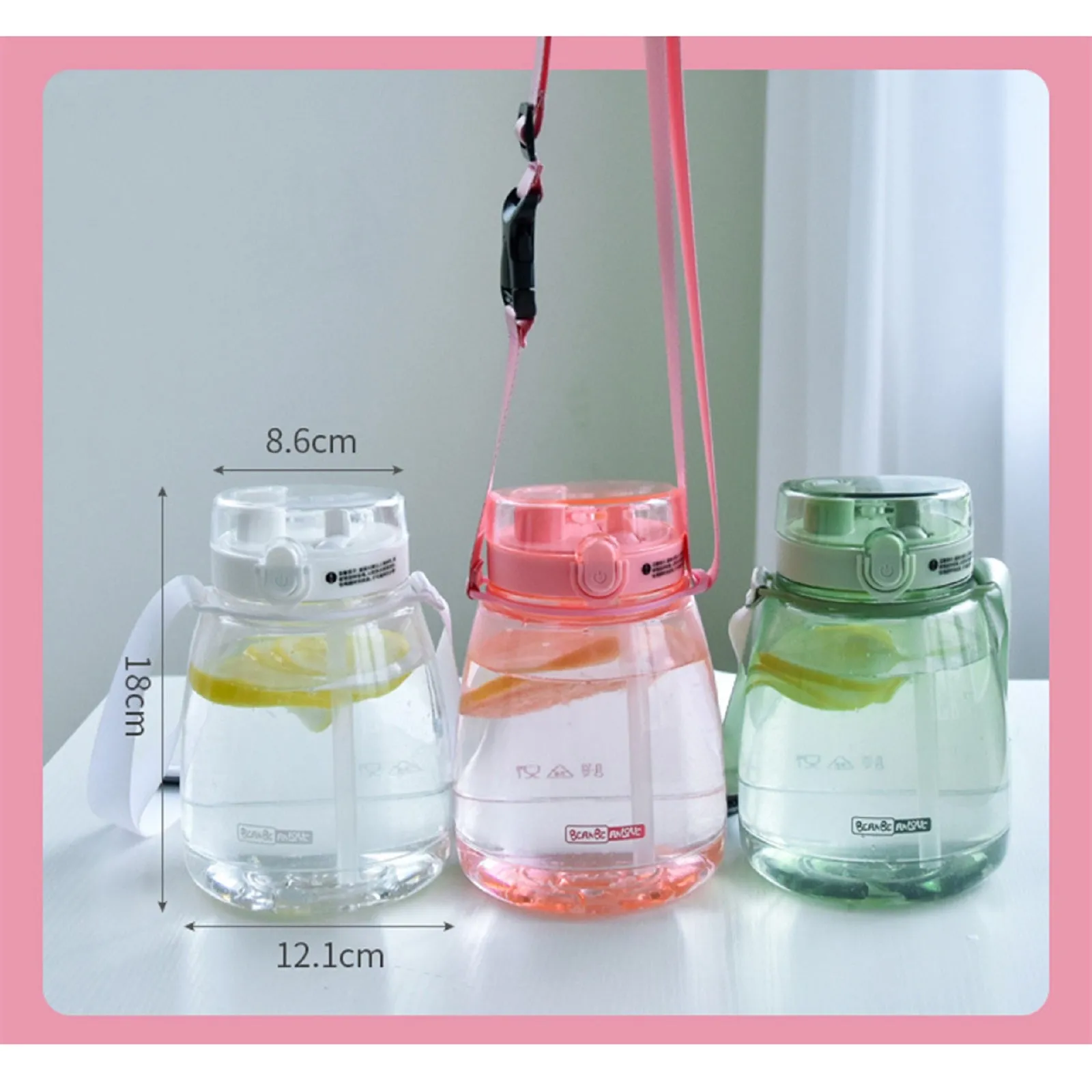 Outdoor Water Bottle With Straw 45oz (1300ml) Large Capacity