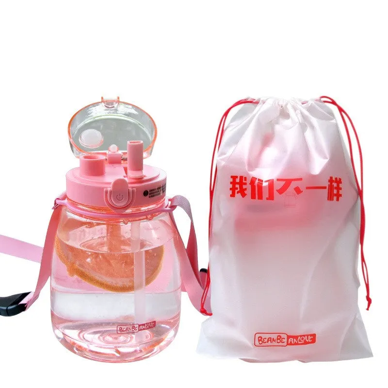 Outdoor Water Bottle With Straw 45oz (1300ml) Large Capacity