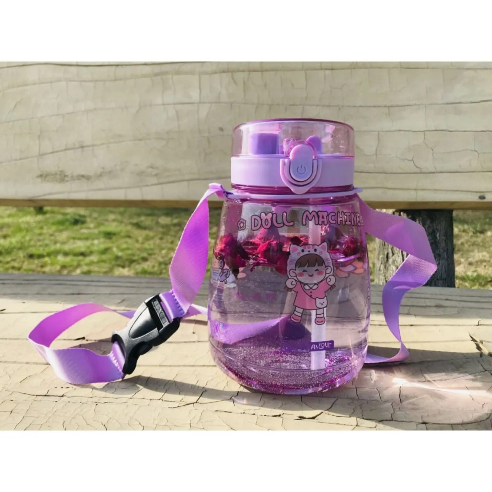 Outdoor Water Bottle With Straw 45oz (1300ml) Large Capacity