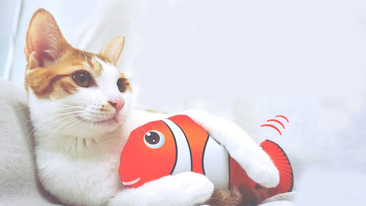 PawfectPals Interactive Touch Sensitive Fish Toy with Catnip (2 Pack)