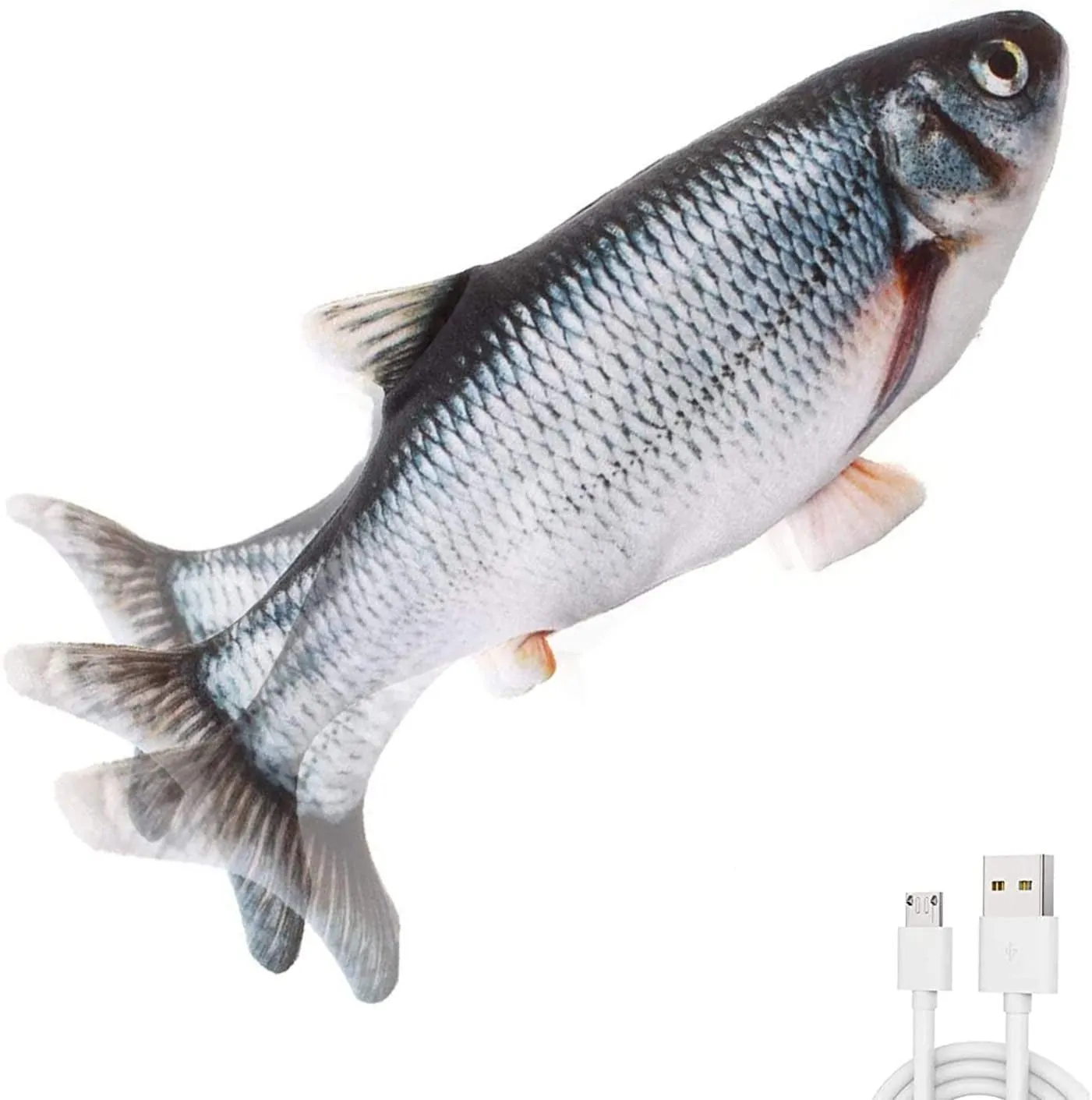 PawfectPals Interactive Touch Sensitive Fish Toy with Catnip (2 Pack)