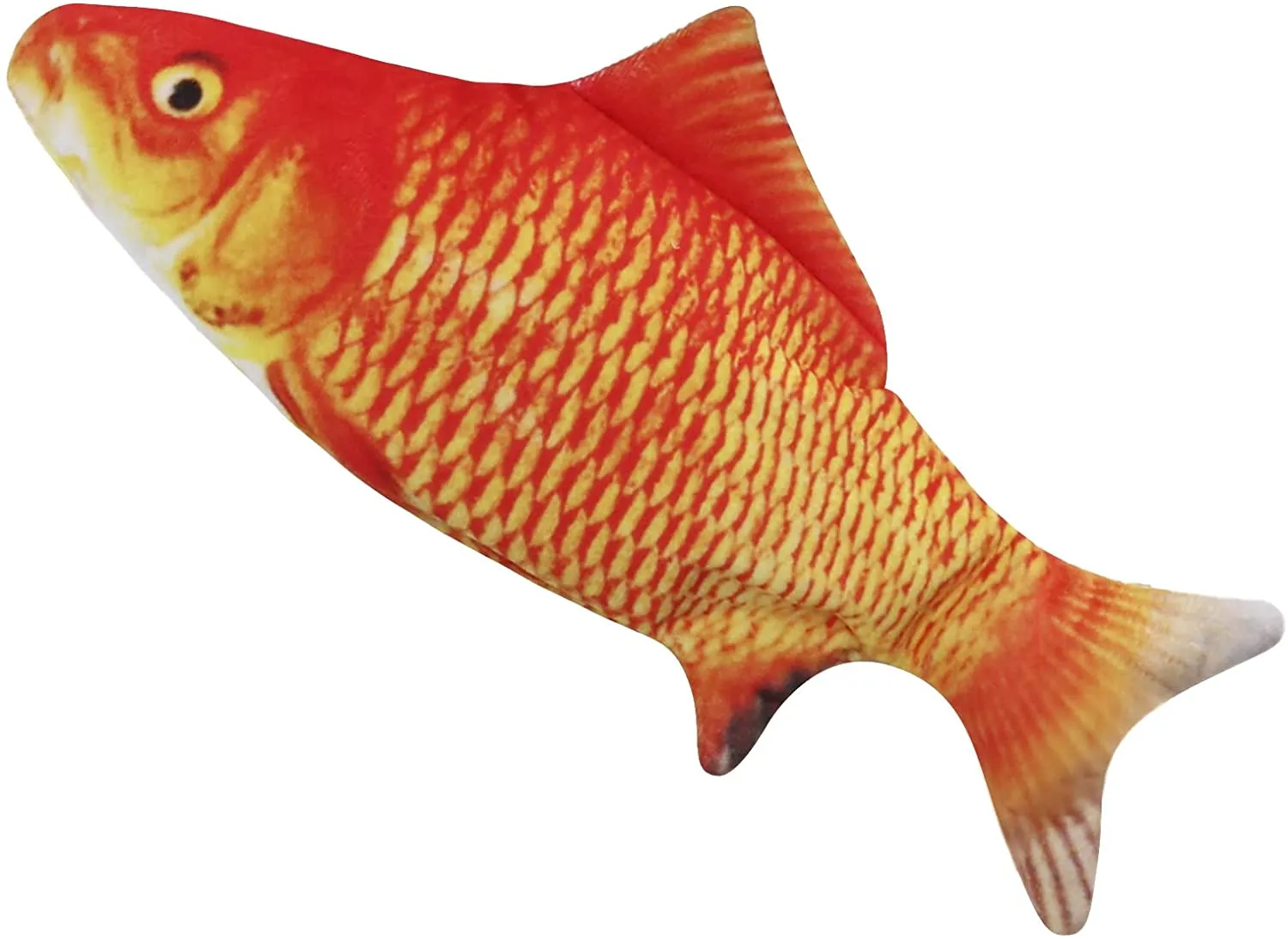 PawfectPals Interactive Touch Sensitive Fish Toy with Catnip (Goldfish)