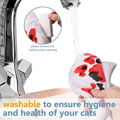 PawfectPals Interactive Touch Sensitive Fish Toy with Catnip (Koi)