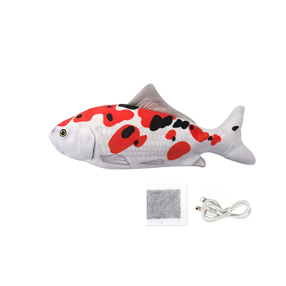 PawfectPals Interactive Touch Sensitive Fish Toy with Catnip (Koi)