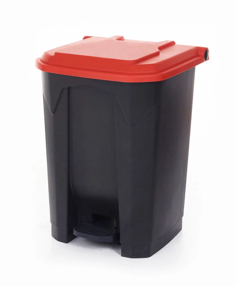 Pedal Bins With Coloured Lids