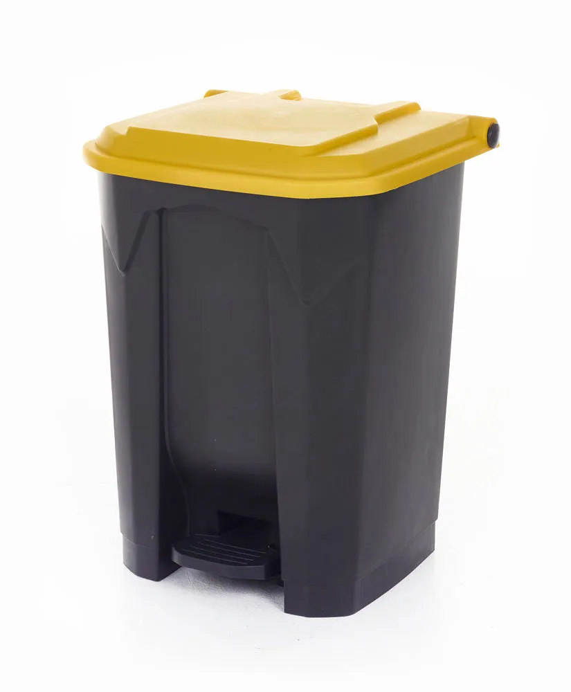 Pedal Bins With Coloured Lids