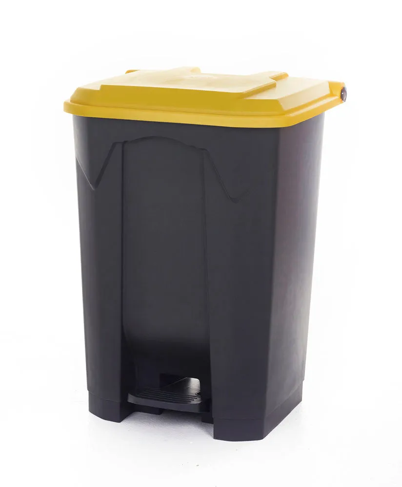Pedal Bins With Coloured Lids