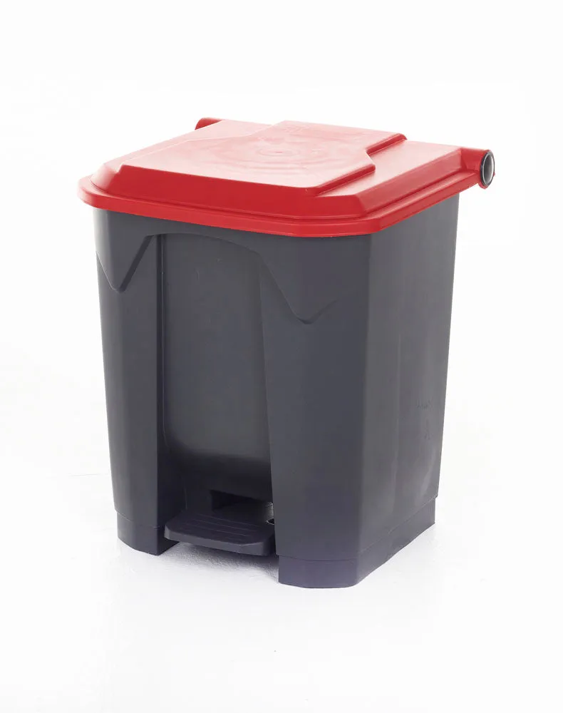 Pedal Bins With Coloured Lids