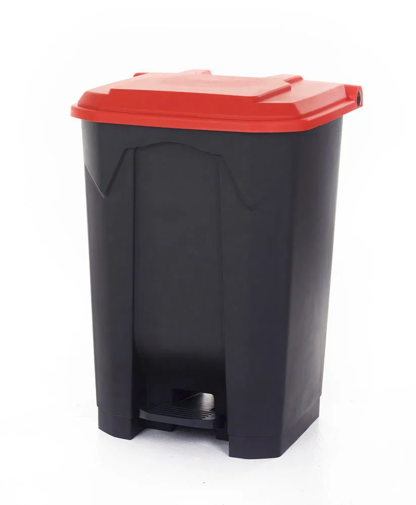 Pedal Bins With Coloured Lids
