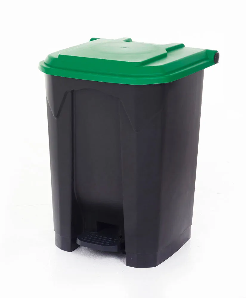 Pedal Bins With Coloured Lids