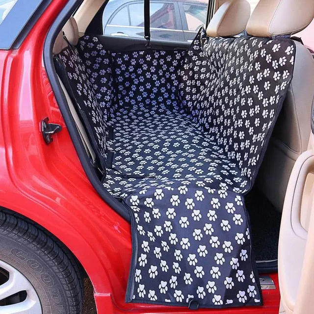 Pet carriers Oxford Fabric Paw pattern Car Pet Seat - Order Now
