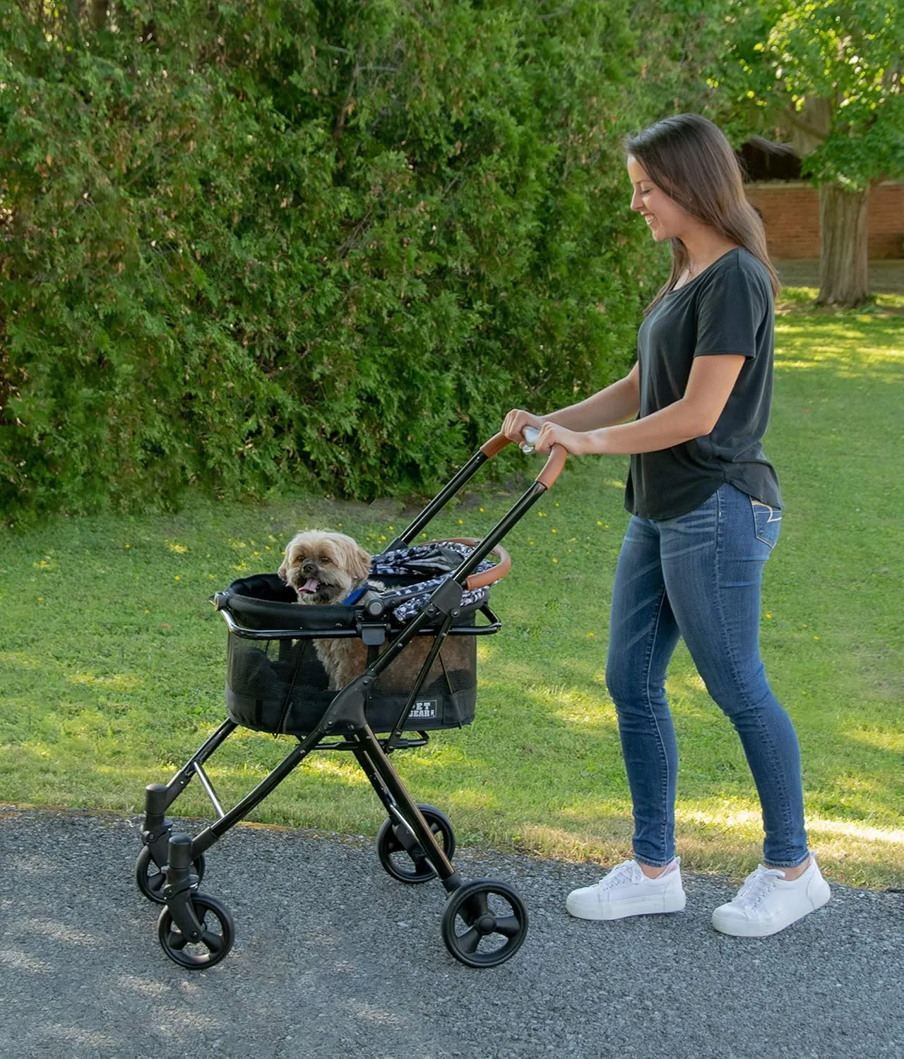 Pet Gear, A Vermont Family Owned Company Since 1936, 3-in-1 Travel System, View 360 Stroller Converts to Carrier and Booster Seat with Easy Click N Go Technology, for Small Dogs & Cats, 4 Colors