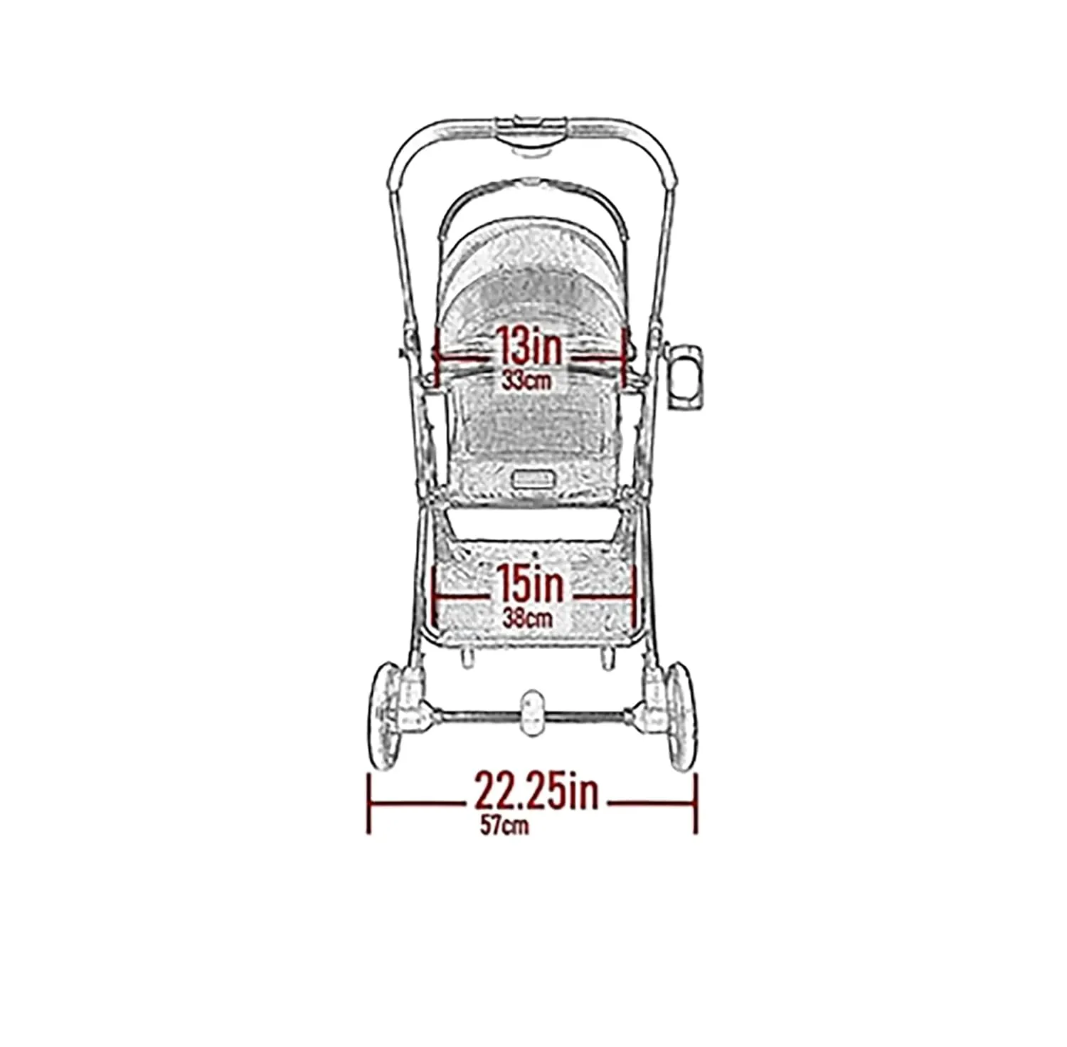 Pet Gear, A Vermont Family Owned Company Since 1936, 3-in-1 Travel System, View 360 Stroller Converts to Carrier and Booster Seat with Easy Click N Go Technology, for Small Dogs & Cats, 4 Colors